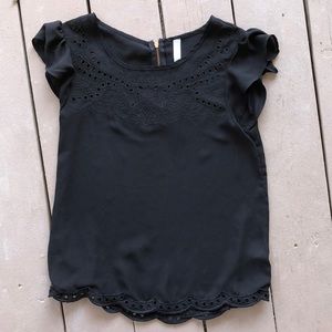 Black Detailed Shirt